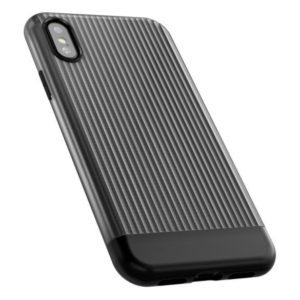 VRS Design (VERUS) iPhone X/Xs Shine Coat hátlap, tok, fekete