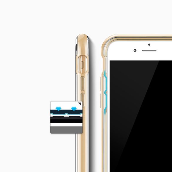 VRS Design (VERUS) iPhone 7 Plus New Crystal Bumper hátlap, tok, arany