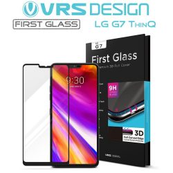   VRS Design (VERUS) LG G7 First Glass teljes kijelzős 3D edzett üvegfólia, fekete