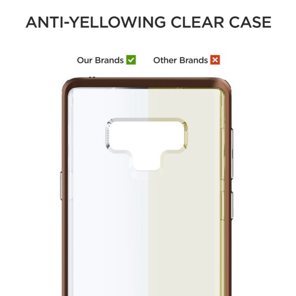 VRS Design (VERUS) Galaxy Note 9 Crystal Bumper hátlap, tok, barna