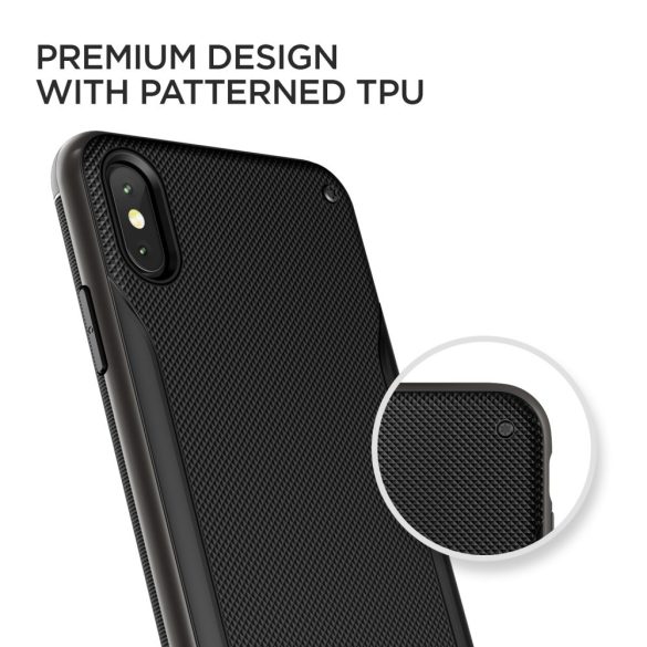 VRS Design (VERUS) iPhone Xs Max High Pro Shield hátlap, tok, metálfekete