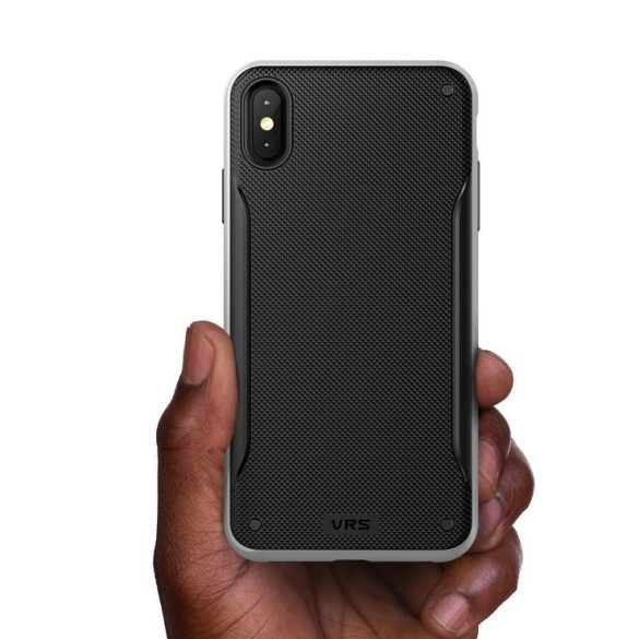 VRS Design (VERUS) iPhone Xs Max High Pro Shield hátlap, tok, acélezüst