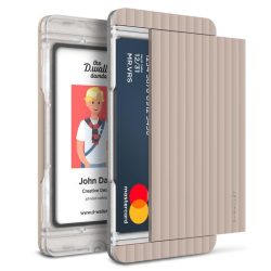   VRS Design (VERUS) D. Wallet Slim Glide Type Stripe oldalra nyitható kártyatartó (max 2 kártya), rózsaszín