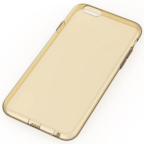 Rock iPhone 6 Plus/6S Plus Slim Jacket szilikon tok, átlátszó-arany