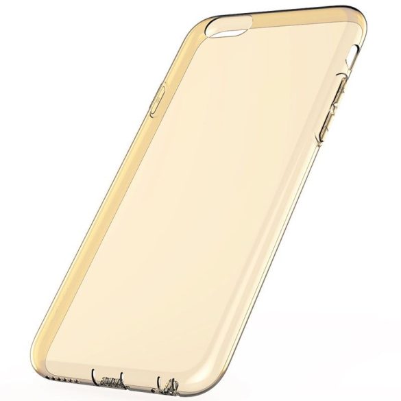 Rock iPhone 6 Plus/6S Plus Ultrathin TPU Slim Jacket szilikon hátlap, tok, átlátszó-arany