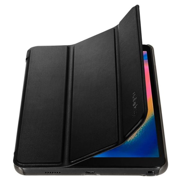 Spigen Smart Fold Samsung Galaxy Tab A 8.0" S-Pen P200/P205 (2019) oldalra nyíló tok, fekete