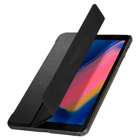 Spigen Smart Fold Samsung Galaxy Tab A 8.0" S-Pen P200/P205 (2019) oldalra nyíló tok, fekete