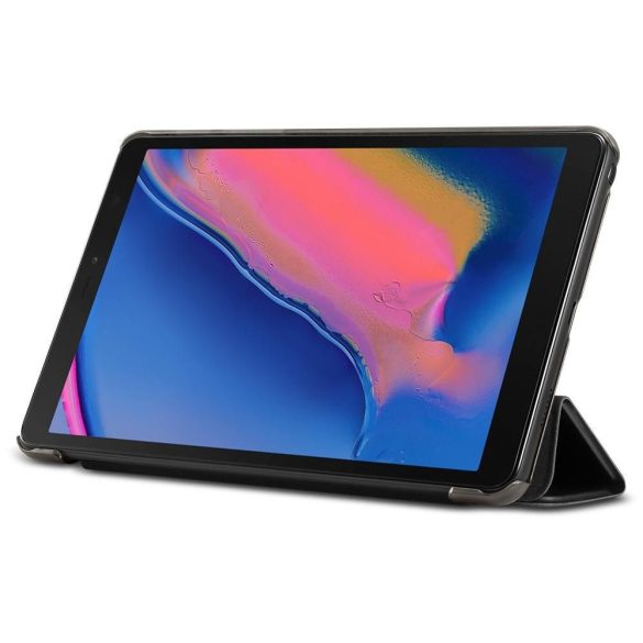 Spigen Smart Fold Samsung Galaxy Tab A 8.0" S-Pen P200/P205 (2019) oldalra nyíló tok, fekete