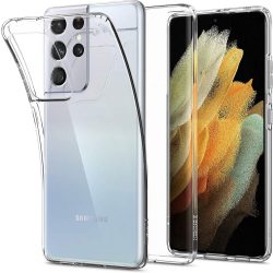   Spigen Liquid Crystal Samsung Galaxy S21 hátlap, tok, átlátszó