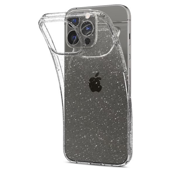 Spigen Liquid Crystal Glitter iPhone 13 Pro Max hátlap, tok, átlátszó