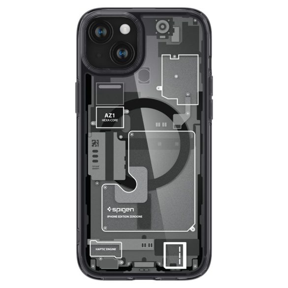 Spigen Ultra Hybrid Mag Magsafe iPhone 15 (ACS06806) hátlap, tok, átlátszó