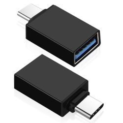 USB-A 3.0 - USB-C átalakító adapter, fekete