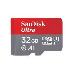   SanDisk micro SDHC Ultra, 32GB, class 10, UHS-I, 120 MB/s, memóriakártya adapterrel