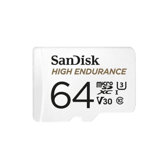 SanDisk High Endurance micro SDXC, 100MB/s, 64GB, memóriakártya adapterrel