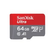   SanDisk Ultra Android micro SDXC, 64GB, class 10, UHS-I, 140 MB/s, memóriakártya adapterrel