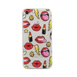   Collection Case Lips iPhone 7 Plus/8 Plus szilikon hátlap, tok, mintás, színes
