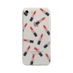   Collection Case Lipstick iPhone 7 Plus/8 Plus szilikon hátlap, tok, mintás, színes