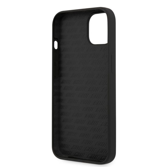 AMG iPhone 13 Mini Liquid Silicone (AMHCP13SWGDBK) hátlap, tok, fekete-szürke