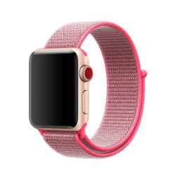   Apple Watch nylon 40mm óraszíj tépőzáras rögzítéssel, piros