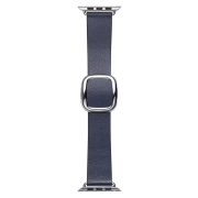 Apple Watch bőr 44mm óraszíj, sötétkék