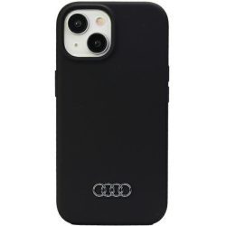   Audi Silicone Case iPhone 15 (AU-LSRIP15-Q3/D1-BK) hátlap, tok, fekete