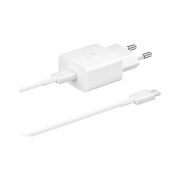   Samsung EP-T1510EWE + EP-DA705BWE USB-C gyári hálózati adapter USB-C/USB-C kábellel, 15W, (doboz nélküli), fehér