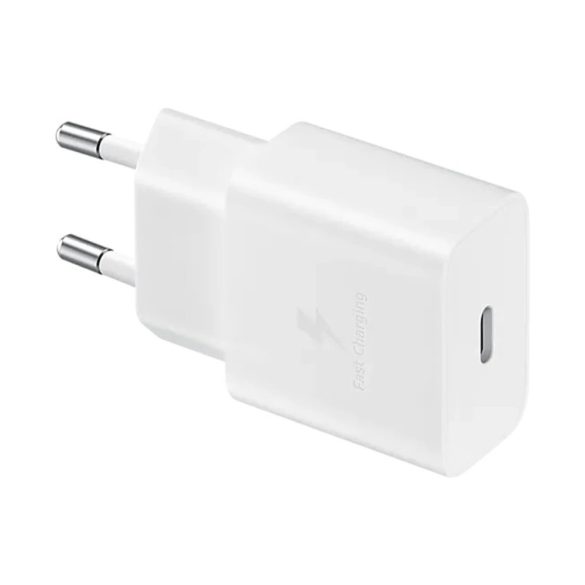 Samsung EP-T1510EWE + EP-DA705BWE USB-C gyári hálózati adapter USB-C/USB-C kábellel, 15W, (doboz nélküli), fehér