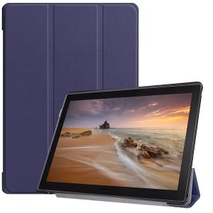 Tactical Book Tri Fold Huawei Mediapad T3 10" oldalra nyíló smart tok, kék