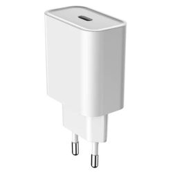   HRG20C-E10 20W Travel Charger USB-C hálózati töltő adapter, gyorstöltés, 20W, fehér