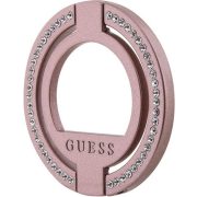   Guess Rhinestones MagSafe Ringstand Magsafe kompatibilis gyűrűs állvány, rózsaszín