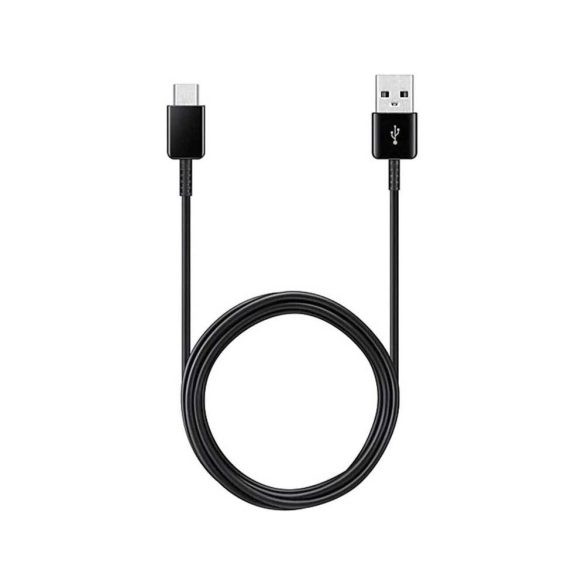 Samsung EP-TA200EBE+EP-DR140ABE USB gyári hálózati töltő, gyorstöltő adapter USB-A/USB-C kábellel, 15W, (doboz nélküli), fekete