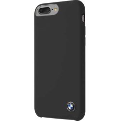   BMW iPhone 6 Plus/7 Plus/8 Plus Signature Silicone (BMHCI8LSILBK) hátlap, tok, fekete