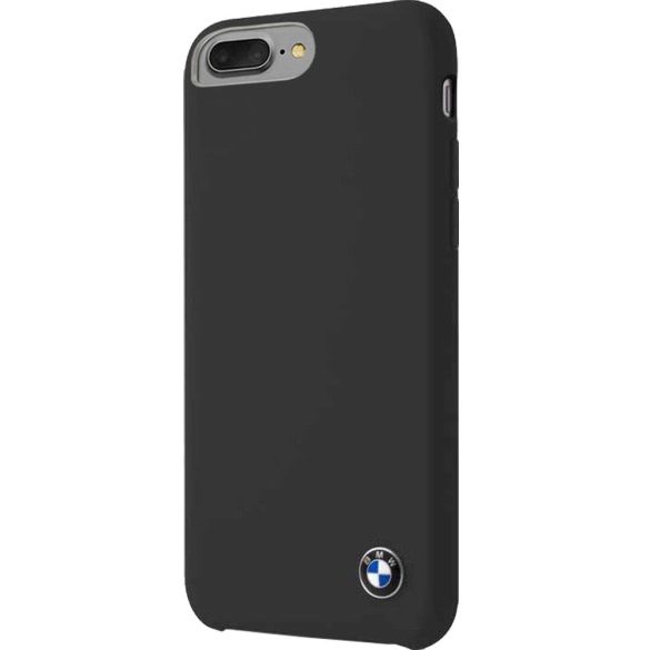 BMW iPhone 6 Plus/7 Plus/8 Plus Signature Silicone (BMHCI8LSILBK) hátlap, tok, fekete