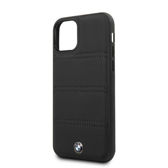 BMW iPhone 11 Pro Perforated Leather (BMHCN58PELBK) hátlap, tok, fekete