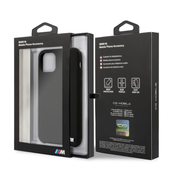 BMW iPhone 11 Silicone M-Collection (BMHCN61MSILBK) hátlap, tok, fekete