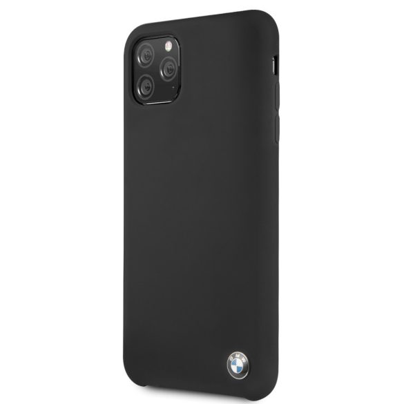 BMW iPhone 11 Pro Max Silicone, (BMHCN65SILBK) hátlap, tok, fekete