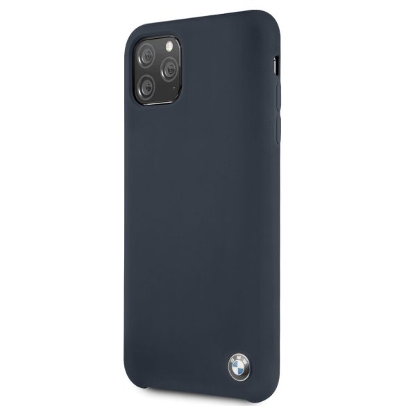 BMW iPhone 11 Pro Max Silicone (BMHCN65SILNA) hátlap, tok, sötétkék