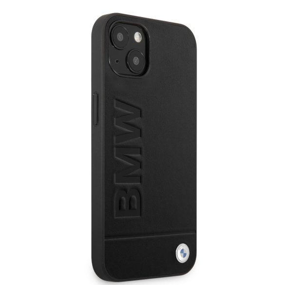 BMW iPhone 13 Signature Logo Imprint (BMHCP13MSLLBK) hátlap, tok, fekete