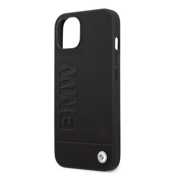 BMW iPhone 13 Signature Logo Imprint (BMHCP13MSLLBK) hátlap, tok, fekete