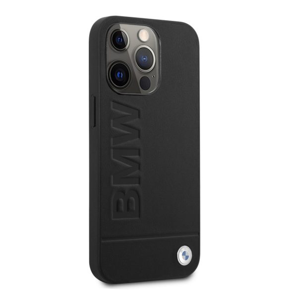 BMW iPhone 13 Pro Max Signature Logo Imprint (BMHCP13XSLLBK) hátlap, tok, fekete