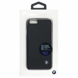   BMW iPhone 6/6S Signature Premium Leather (BMHCP6GSBK) hátlap, tok, fekete