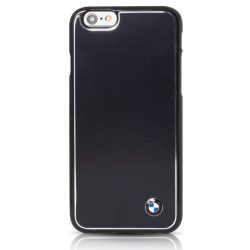   BMW iPhone 6 Plus/6S Plus Signature Brushed Aluminium (BMHCP6LMBBK) hátlap, tok, fekete