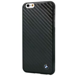   BMW iPhone 6 Plus/6S Plus Signature Real Carbon Fiber hátlap, tok, fekete