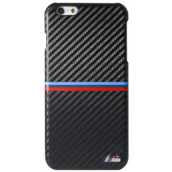   BMW iPhone 6 Plus/6S Plus Hard Carbon Inspiration Stripe Horizontal (BMHCP6LMSSCA) hátlap, tok, fekete