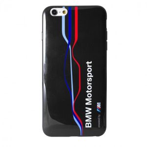 BMW iPhone 6 Plus/6S Plus Motorsport Raceway Twisted Tricolor Stripe (BMHCP6LTWSN) hátlap, tok, kék