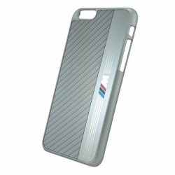   BMW iPhone 6/6S M Sport Hard Aluminium Stripe hátlap, tok, ezüst