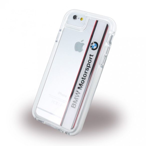 BMW iPhone 6/6S Motorsport Shockproof Hard Vertical Logo (BMHCP6SPVWH) hátlap, tok, fehér