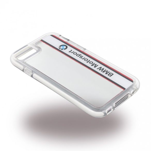 BMW iPhone 6/6S Motorsport Shockproof Hard Vertical Logo (BMHCP6SPVWH) hátlap, tok, fehér