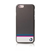   BMW iPhone 6/6S Signature Multi Stripe Aluminium Plate (BMHCP6TSDG) hátlap, tok, szürke