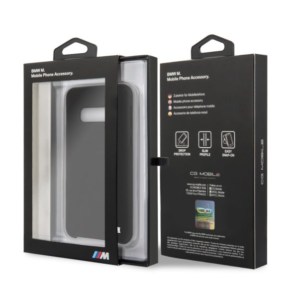 BMW Samsung Galaxy S10e M-Collection Silicone (BMHCS10LMSILBK) hátlap, tok, fekete